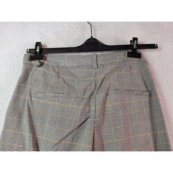 H&M Dress Pants Womens Size 8 Multi Plaid Polyester Straight Leg Flat Front - Picture 8 of 9